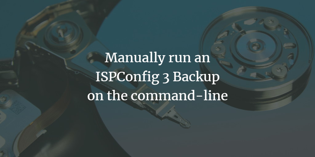 ISPConfig Backup