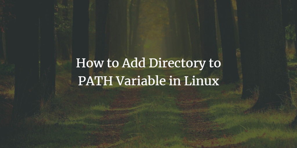 Linux Path variable