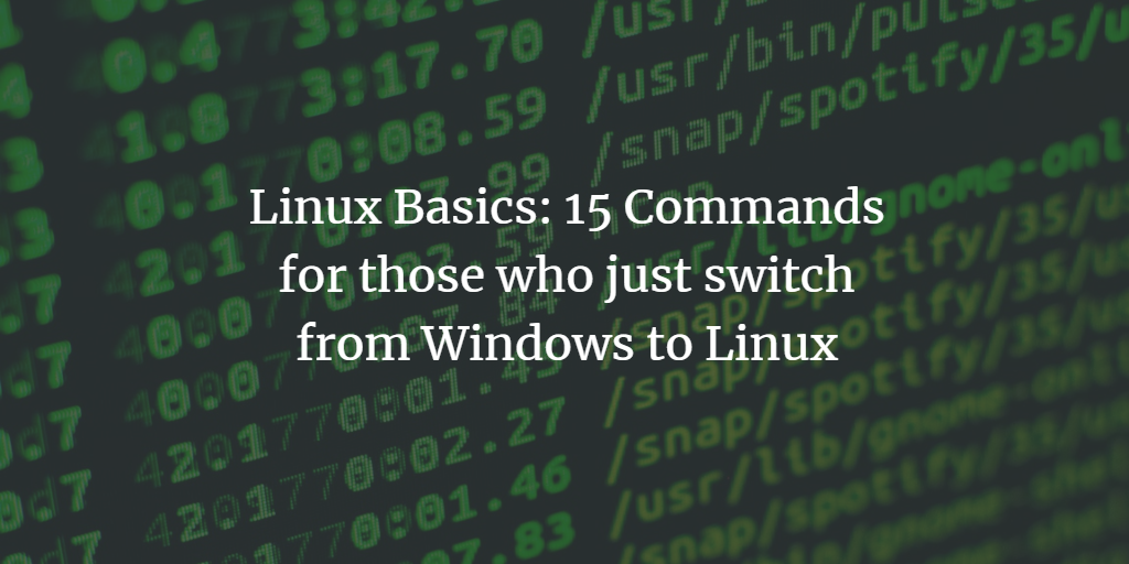 Basic Linux Commands