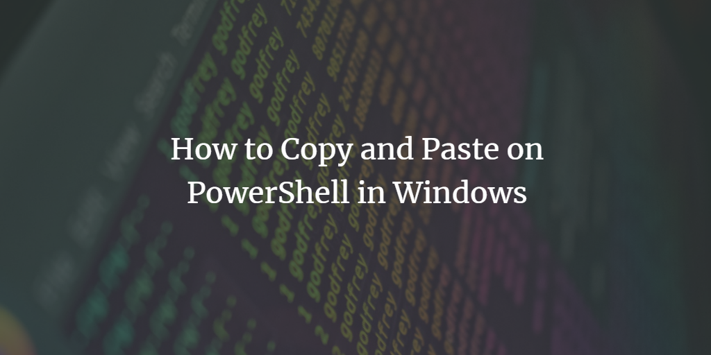 PowerShell Copy & Paste function