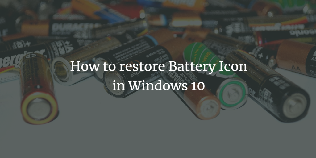 Windows Battery Icon