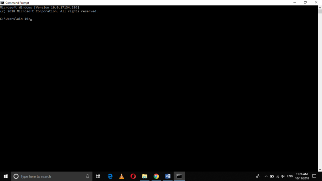 Windows command prompt