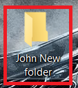 New Folder based on template name