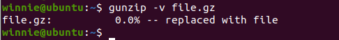 Show verbose output