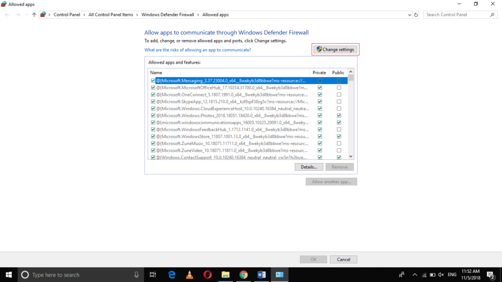 Configure the Firewall