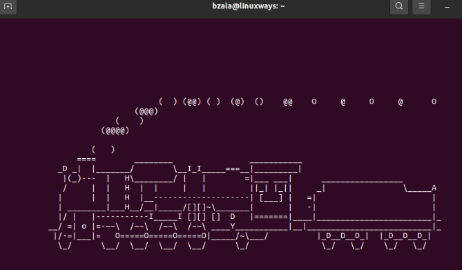 Linux sl command