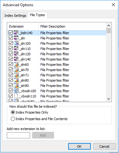 File Properties Filter