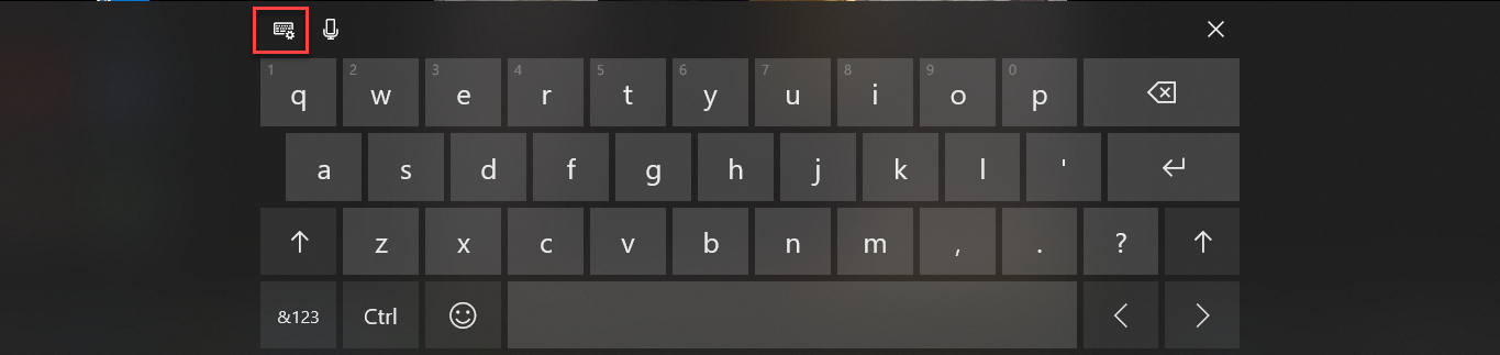 touch keyboard