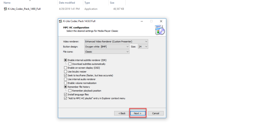 MPC-HC Configuration