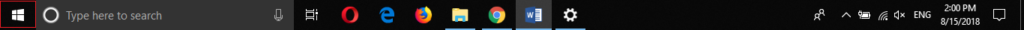 Windows icon in Taskbar