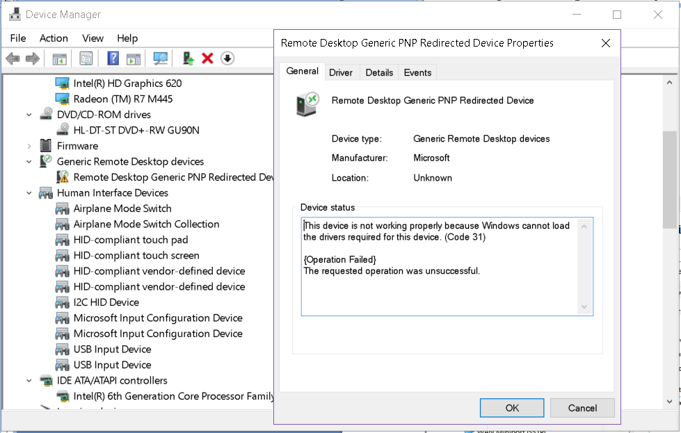 Device Properties